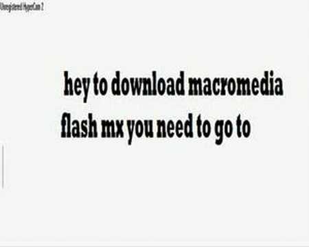 how to download macromedia flash mx 2004