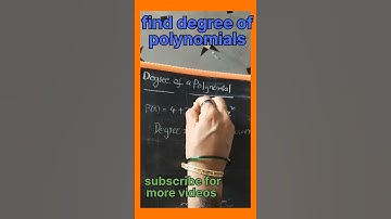 find degree of polynomial in 2sec #ups  chilmulmailwar maths world 🌎