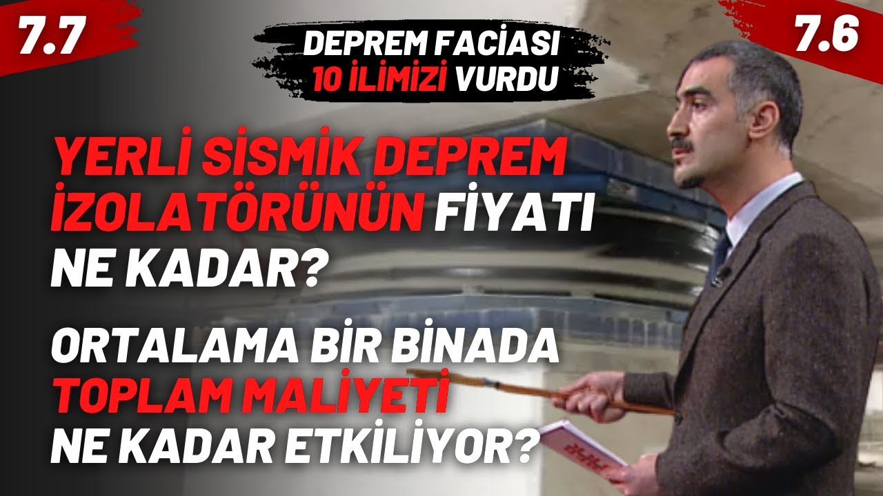 Yerli Sismik Deprem İzolatörünün Fiyatı Ne Kadar? Ortalama Bir Binada Toplam Maliyete Etkisi..