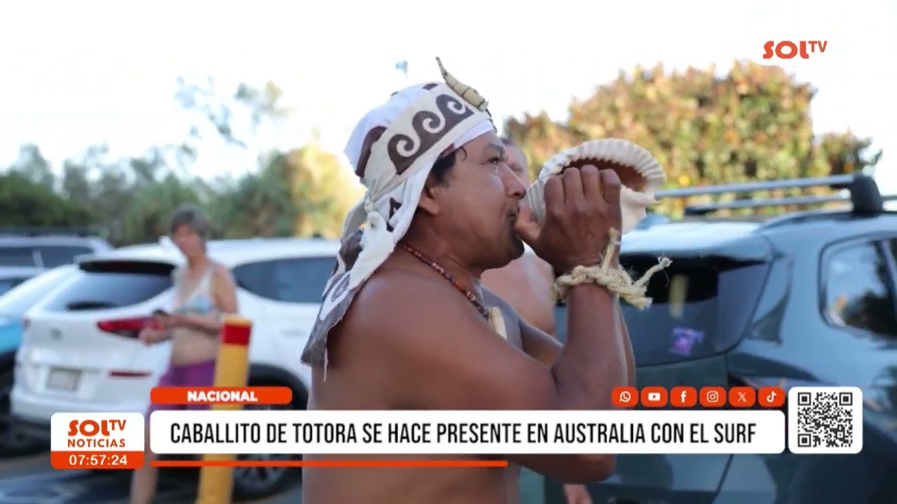 Nacional: Caballito de Totora se hace presente en Australia con el surf