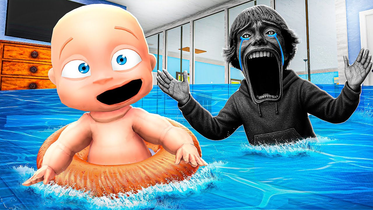 FLOODING 67 Kids House! (Whos Your Daddy?!)