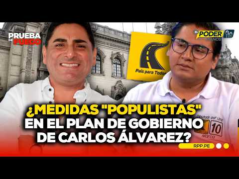 Martín Soto, candidato a diputado por País Para Todos, defiende propuestas del partido #PDFRPP