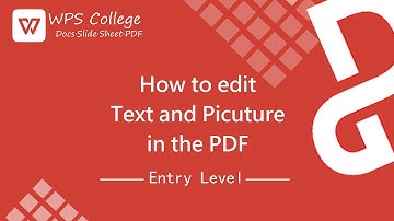 [WPS Office] PDF 2.5: How to edit/delete/move Text, Picture and Layout  in PDF [Tutorial]