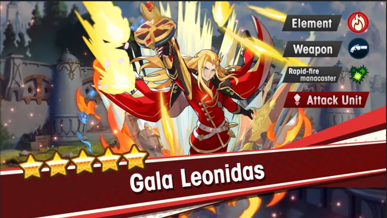 Dragalia Lost Gala Banner Roll Gala Leonidas YouTube