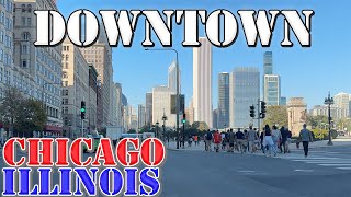 Chicago  Illinois  4K Downtown Drive