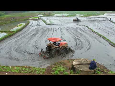 Video máy cày ruộng Kubota Làm Việc Dji Air2S Flycam Quay... - youtube