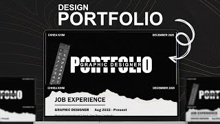 How to create a Graphic Design PORTFOLIO in 2025 | Step by Step Guide 2025!