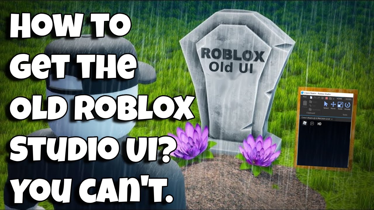 How to get the Old Roblox Studio UI? You can't. - YouTube