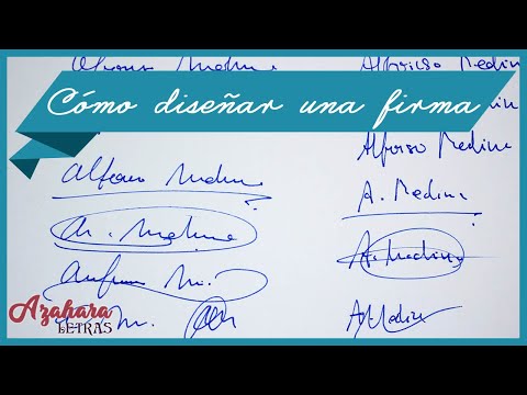 Video: Cómo Aprender A Firmar
