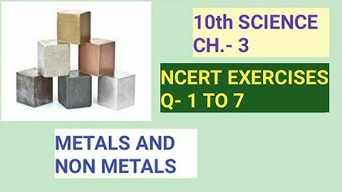 10th Science, Ch-3||Ncert Exercises, Q- 1 to 7||Part-1||Study with Farru