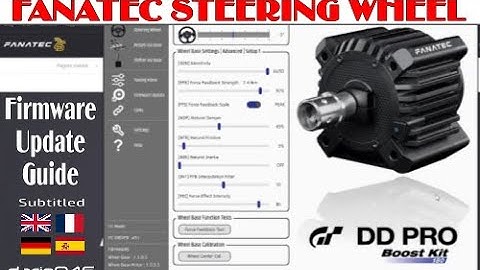 Fanatec DD Pro firmware update with PC - Driver 451 software