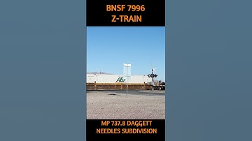 BNSF 7996 WB Z TRAIN MP 737.8 DAGGETT YERMO RD NEEDLES SUB 11-12-2023 #bnsf #railway #automobile