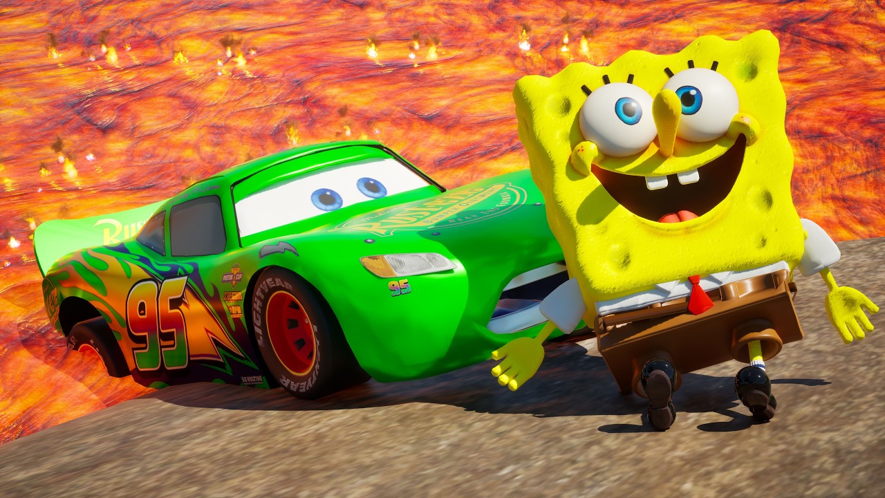 Эпический побег из Губки Боба. Удивительный лабиринт от Молнии Маккуина #23