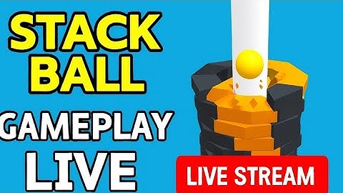 Stack Ball LIVE – Can I Beat the High Score #live #game #stackball