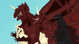 SHIN DESTOROZILLA! | SHIN GODZILLA Fusion DESTOROYAH | PANDY Animation 35