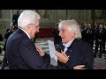 Mattarella incontra il coro dei Crodaioli con il Maestro De Marzi