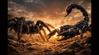Giant Spider 🕷️ vs Giant Scorpion 🦂: The Battle for Territory ⚔️🔥