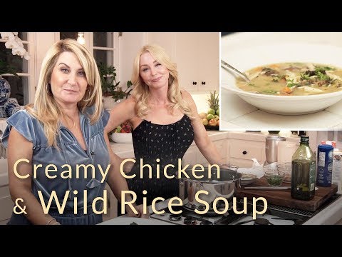 Creamy Chicken & Wild Rice Soup, Dairy free!