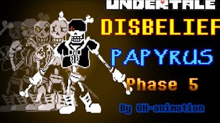 Undertale Disbelief Papyrus Phase 5 Fight (Unofficial) | Undertale FanGame