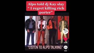 Alpo speaks on rich porter