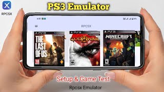Rpcsx Emulator New Update &amp; Beginner Guide Android | PS3 Emulator with Game Test