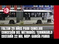 Faltan 29 años para concluir concesión del Metrobús; terminarlo costaría 22 mil mdp: García Parra