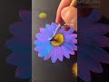 Satisfying Neon Daisy Painting 🌸✨ #shorts #artWatch #artasmr #creativeprocess
