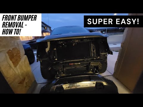 2021 F-150 front bumper removal (super easy)