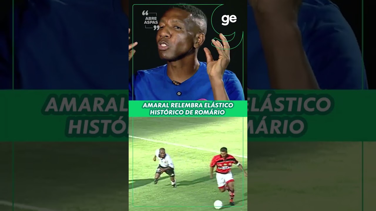 AMARAL BRINCA COM O ELÁSTICO QUE LEVOU DE ROMÁRIO | ABRE ASPAS | #shorts