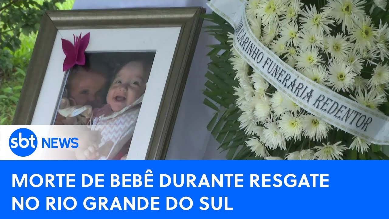 SBT fala com mãe de bebê que morreu após cair de barco durante resgate no RS |