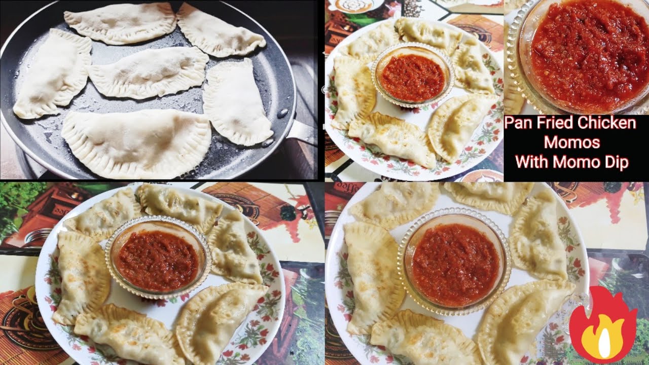 Pan Fried Chicken Momos Recipe Pan Fried Momo Recipe With ChutneyMomos With Momo Dipचिकन मोमो