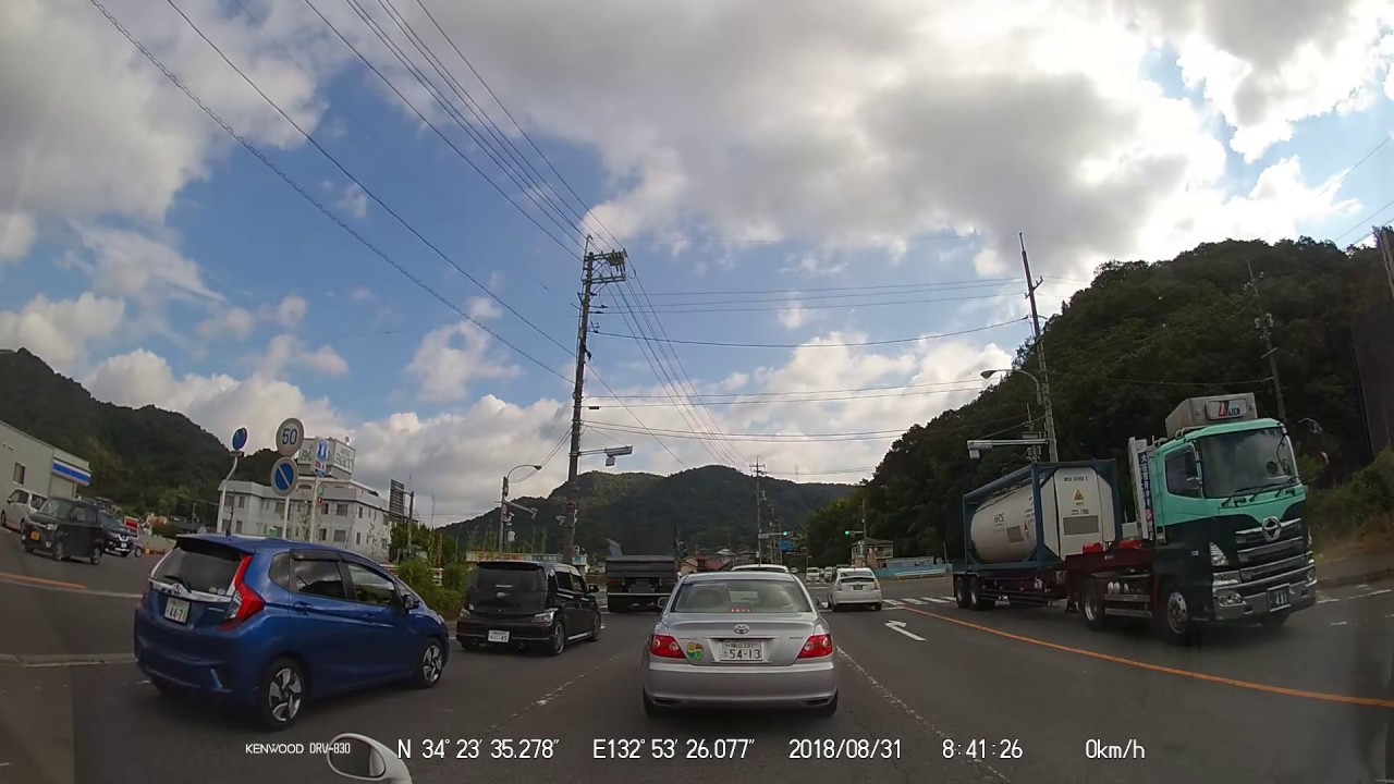 国道432号 その１ 竹原駅前から東広島市河内町まで