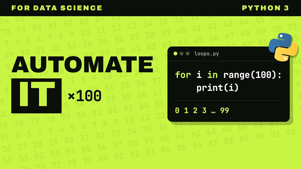 Automate Anything: Python For & While Loops - YouTube