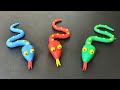 Snake clay modelling for kids clay snake fish making  how to make snake clay