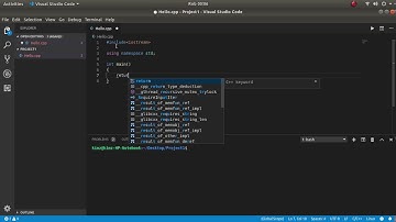 Hello world C++ Project with Visual Studio Code