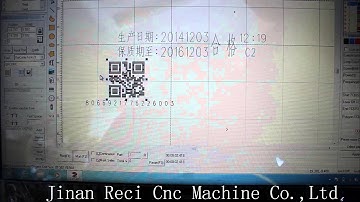 QR code setting in software fiber laser marker from recicnc