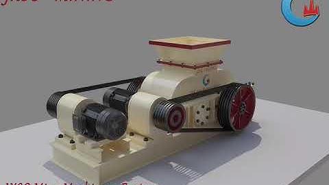 Double Roller Crusher Working 3D Animation Video