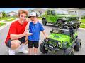 I Surprised 7 Year Old With Custom Mini Twin JEEP!