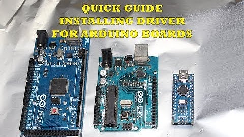 Quick guide how to install driver for arduino boards UNO/MEGA/NANO