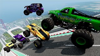 Epic High Speed Monster Truck Jump And Crashes #56 | BeamNG Drive | BeamNG ASna