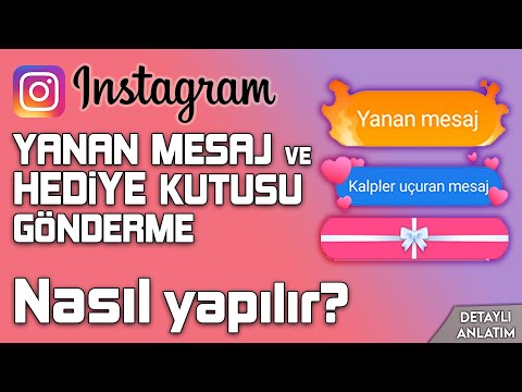 İNSTAGRAM YANAN MESAJ ATMA | Hediye mesajı & instagram şekilli mesajlar nasıl atılır? - YENİ