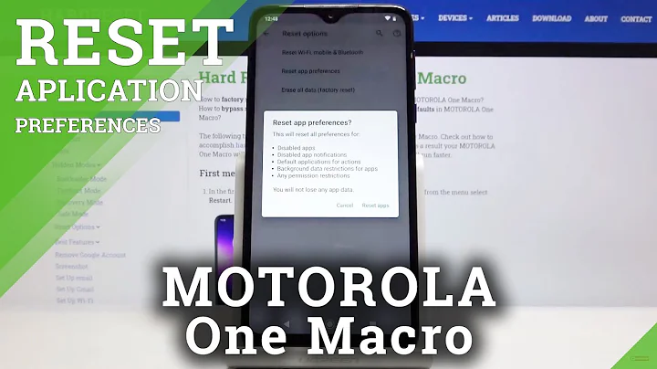 How to Reset App Preferences in MOTOROLA One Macro – Restore Default App Settings