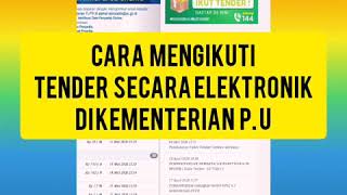 Cara Ikut Tender Di Kementerian PU