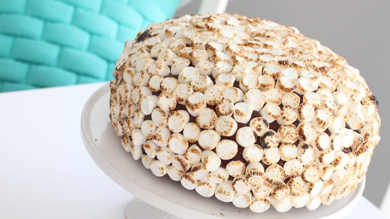 S'mores Cake Recipe | スモアのケーキ