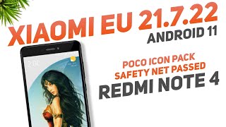 Xiaomi EU 21.7.22 Android 11 | Redmi Note 4 | Poco Icon Pack, Safety Net Passed Without Root screenshot 2