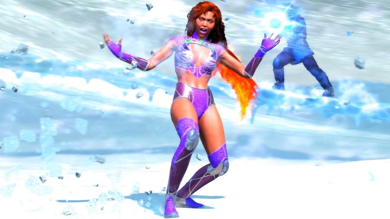 Injustice 2 All Super Moves on Starfire Kory Anders (No HUD) Skin/Shader Showcase 4K UHD 2160p