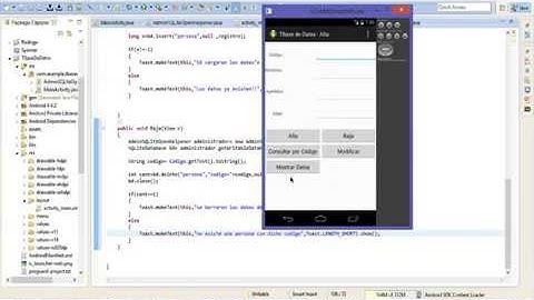 T.09 Base de Datos SQLite (Baja) en ADT eclipse para crear apps en ANDROID