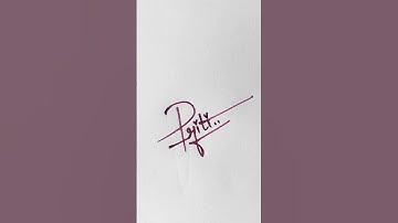 Priti💝 name signature|#trending #signature #calligraphy #handwriting #viral #youtubeshorts #ytshorts