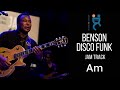 Benson disco funk  backing jam track in am 115 bpm