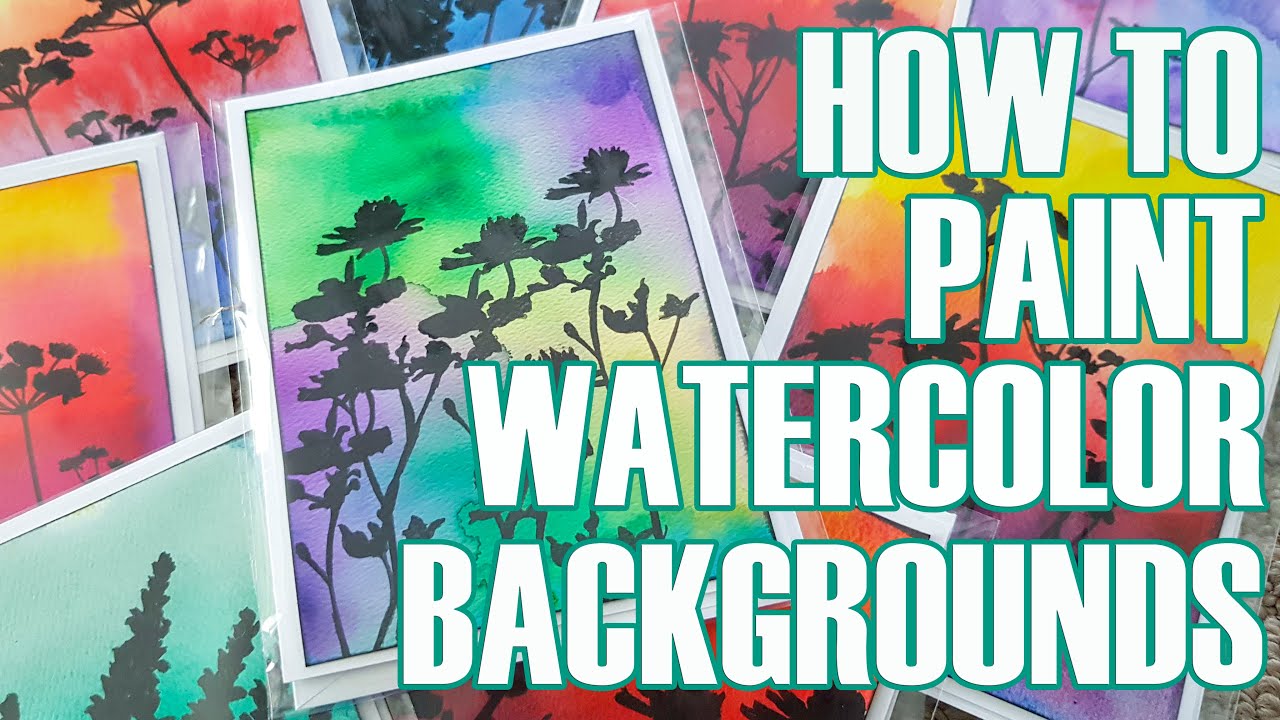 How to Paint Watercolor Backgrounds | Creative Foundations Series - YouTube